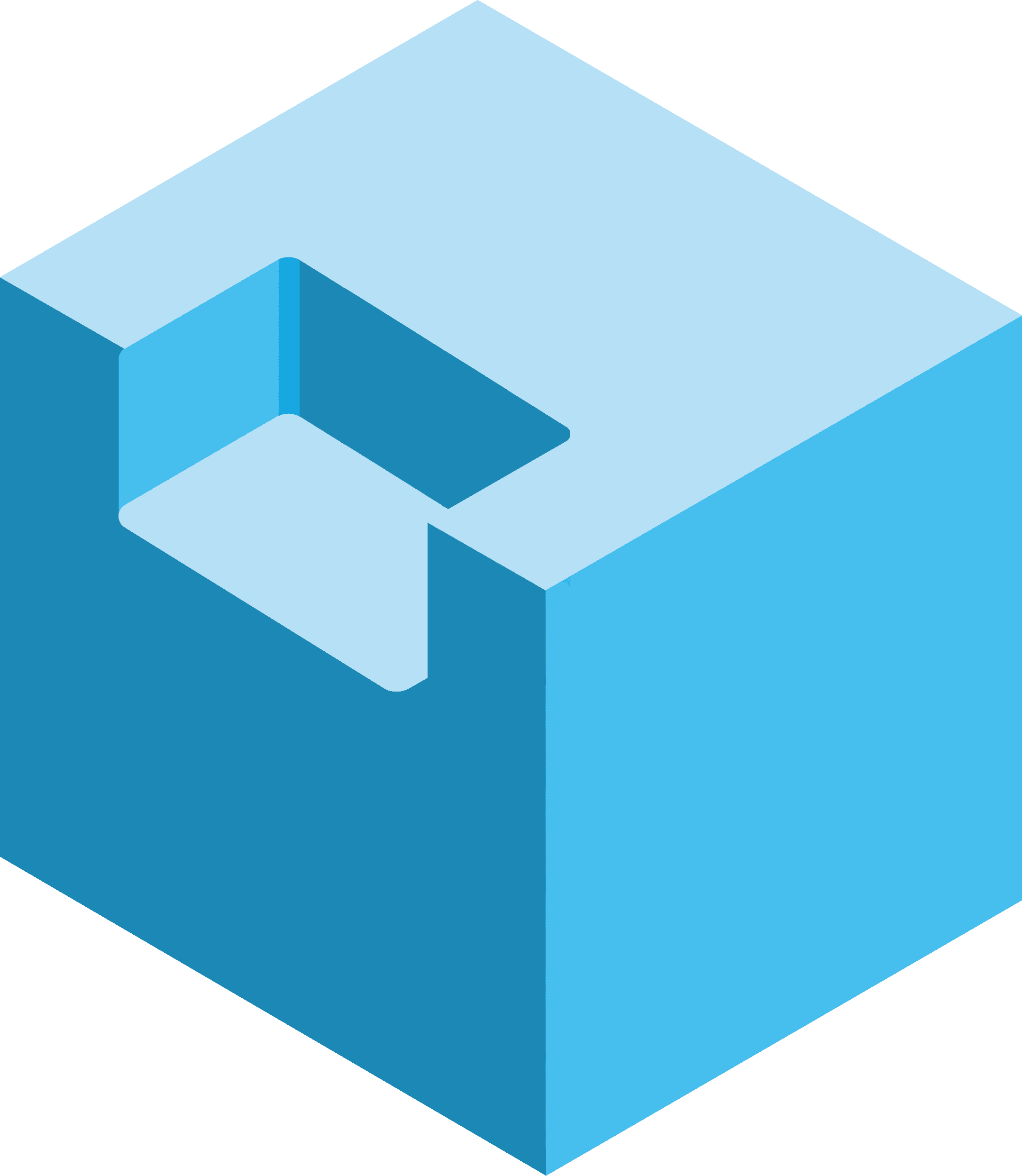 Quadratisches Bauteil mit eingefräster Innentasche, abgerundete Ecken und CNC-optimierte Tiefe