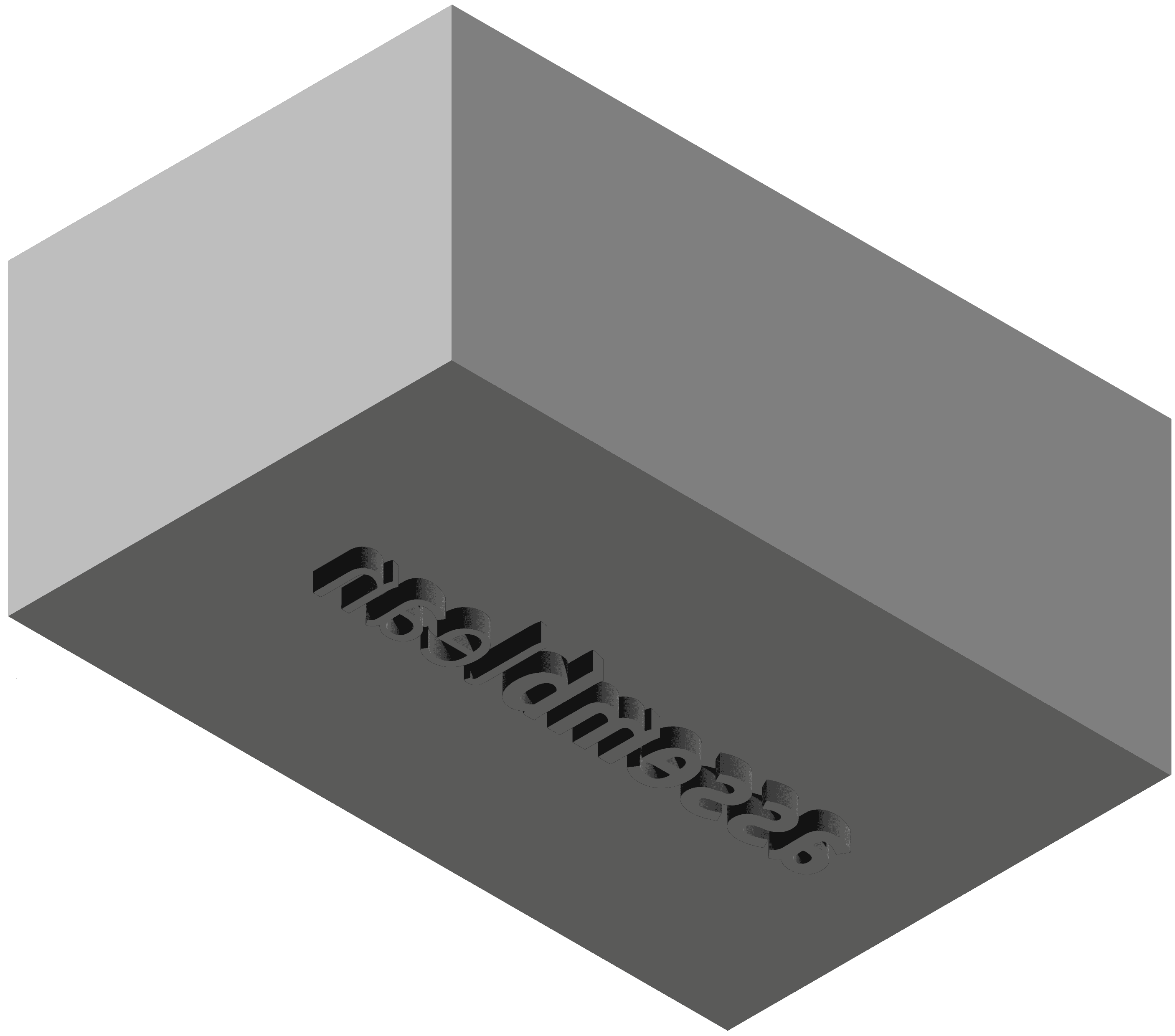 Bauteil mit der Prägung 'assemblean'