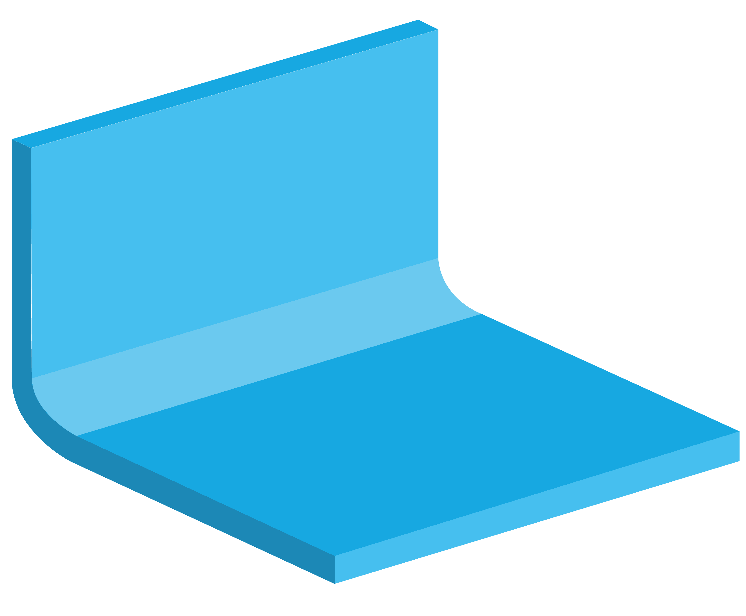 spritzguss design hinweis: blaues abgerundetes spritzgussteil